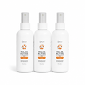 Three Rylae Active 2oz HOCl cleaning spray bottles on white background